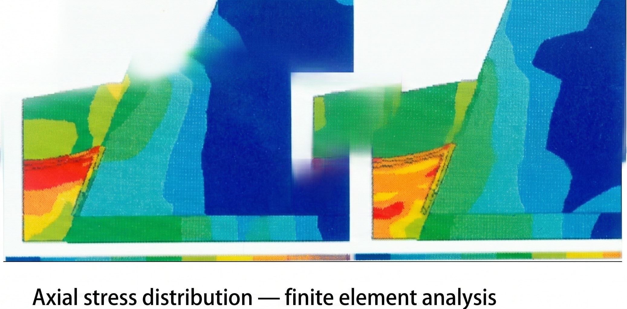 Axial stress distribution FEA analysis of clad pipe butt weld